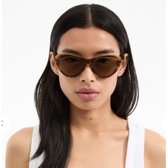Veronica Beard Edie Cat-Eye Sunglasses Sunglasses Tortoise NWB